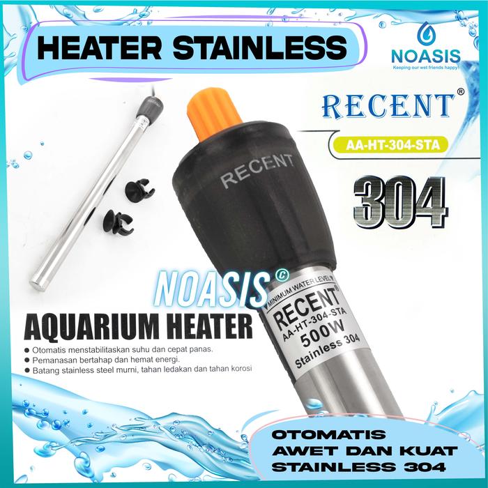 Jual HEATER AQUARIUM RECENT AA-HT-304 STAINLESS 500 WATT PENGHANGAT AIR -  Kota Bekasi - Noasis | Tokopedia