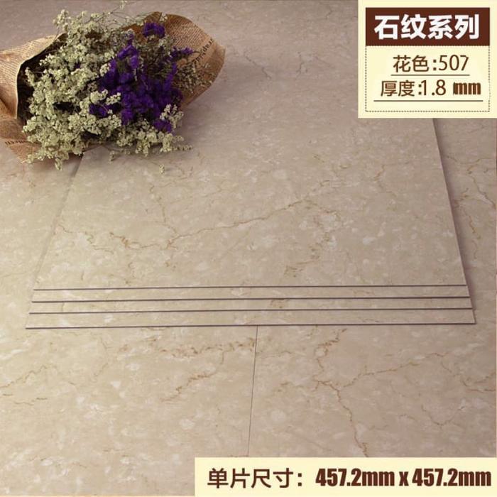 Gambar M-509 BROWN MARBLE 45CM X 45CM STICKER LANTAI TEBAL PARQUET FLOORING - *M-507* dari METHWALLSTICKER undefined Tokopedia