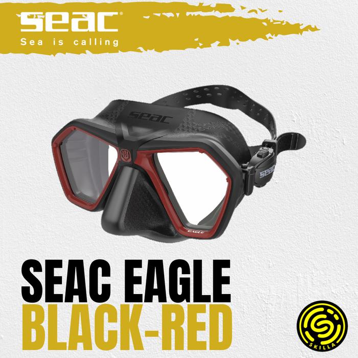 Gambar Seac Eagle Low Volume Freediving Dive Mask - Black-Red dari Skilla Gears undefined Tokopedia
