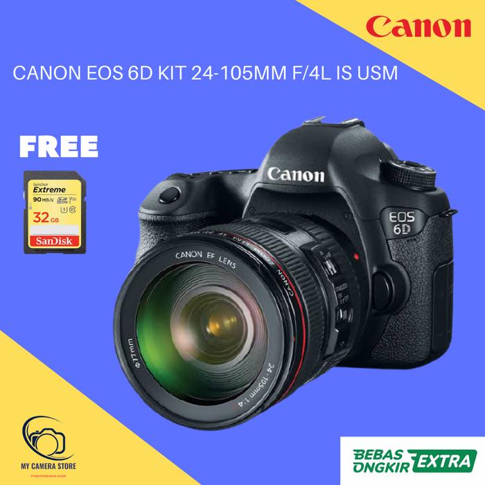 Jual Canon EOS 6D Kit 24-105mm F/4L IS USM - Jakarta Utara - my camera ...