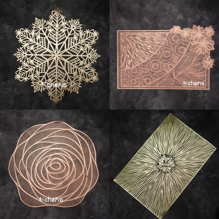 Gambar Chefio Placemat / Taplak / Tatakan Piring / Alas Penyaji Properti Foto - Random dari Chefio Kitchenware undefined Tokopedia