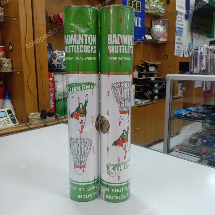 Gambar shuttlecock cock badminton kok superman supermen hijau murah original dari lilo sport undefined Tokopedia
