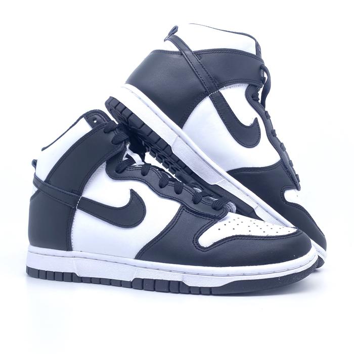 blue and white hightop dunks