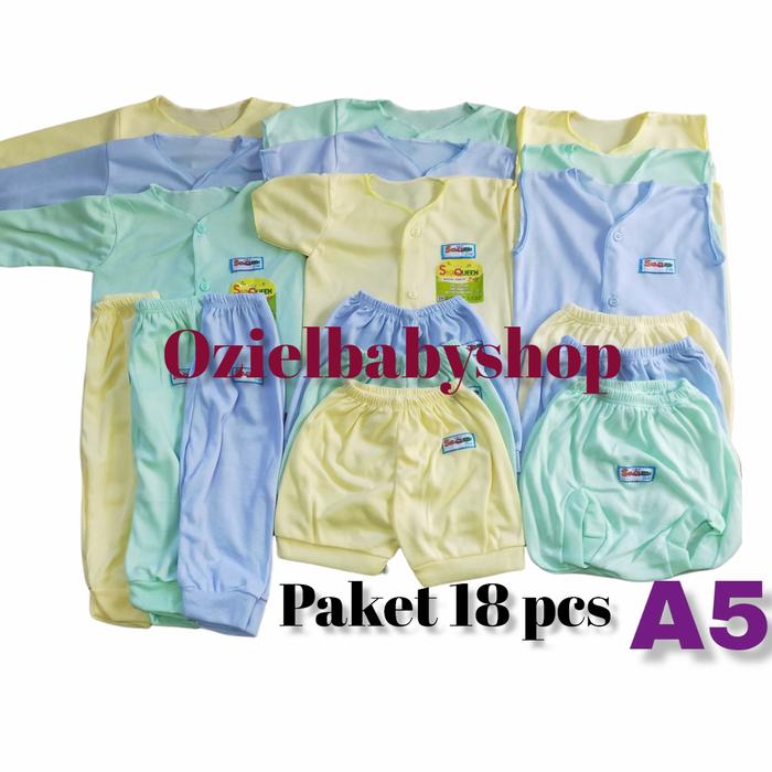 Gambar paket 40 pcs perlengkapan bayi baru lahir SNI - A5 paket 18 pcs dari ozielbabyshop1 undefined Tokopedia