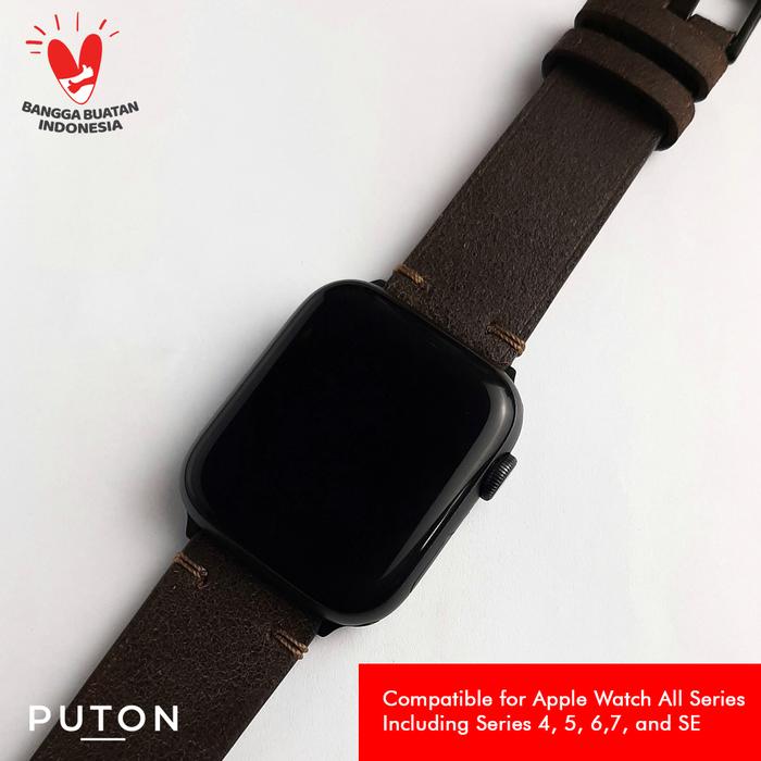 Jual Vintage Leather Apple Watch Strap 