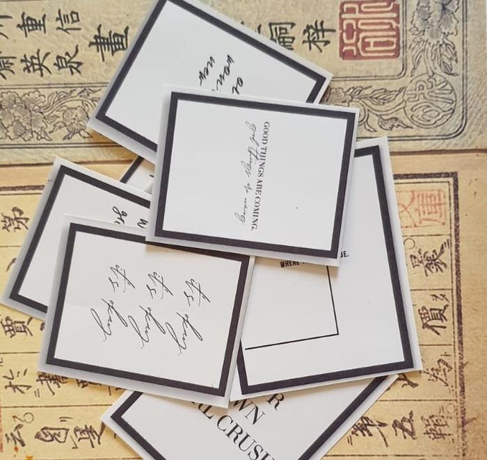 Gambar Journaling Deco - Quotes Sticker - Stiker Bujo Aneka Quotes (10pcs) - 01 dari JPL CRAFT STORE undefined Tokopedia