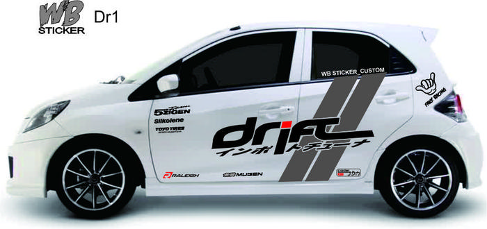 Gambar STICKER BODY MOBIL BRIO CUTTING STICKER VARIASI MOBIL BRIO,JAZZ DLL - BR 01 dari WB sticker custom undefined Tokopedia