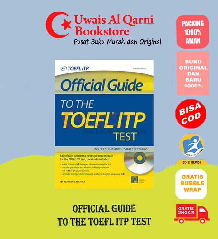 Gambar BEST SELLER ORIGINAL OFFICIAL GUIDE TO THE TOEFL ITP TEST ERLANGGA dari Uwais Al Qarni Bookstore undefined Tokopedia