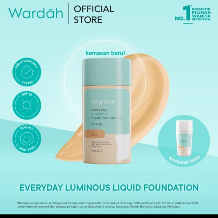 Gambar wardah liquid foundation - natular dari Beauty queenss undefined 5 Tokopedia