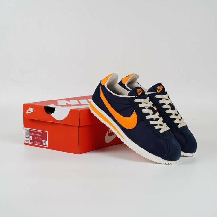 Jual Nike Cortez Nylon Navy Orange BNIB 44 Kota Administrasi