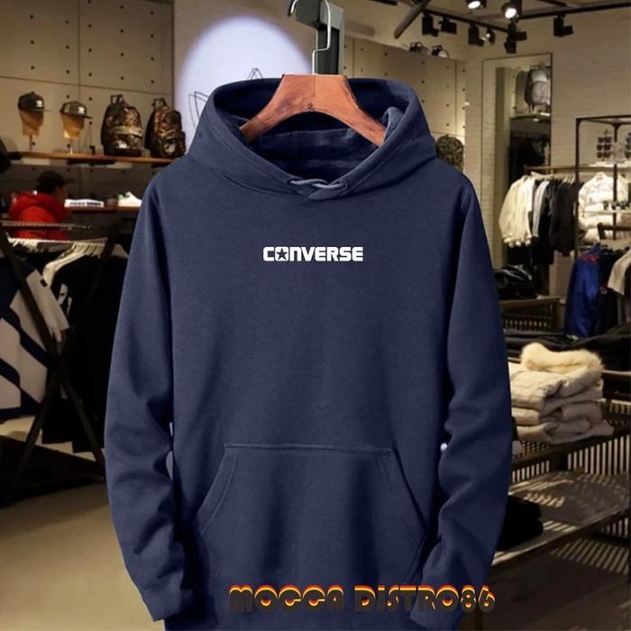 Gambar Jaket Hoodie Convers Jumper Sweater Hodie Unisex Outwear Jacket Switer Outdoor Outer M L XL XXL - Biru, M dari TEAF OFFICIAL undefined Tokopedia