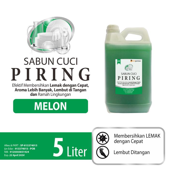 Gambar Grosir Sabun Cuci Piring Harum kemasan 5 Liter - Melon dari Grosir Biopro Indonesia undefined Tokopedia