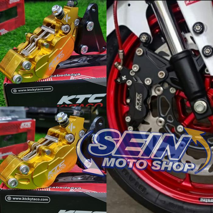 Gambar KALIPER KTC KYTACO CBR 150 CB 150 R 4P BIG CNC GSX R15 V3 KITACO - Kuning, R15 V3 dari Sein Motor Sport undefined Tokopedia
