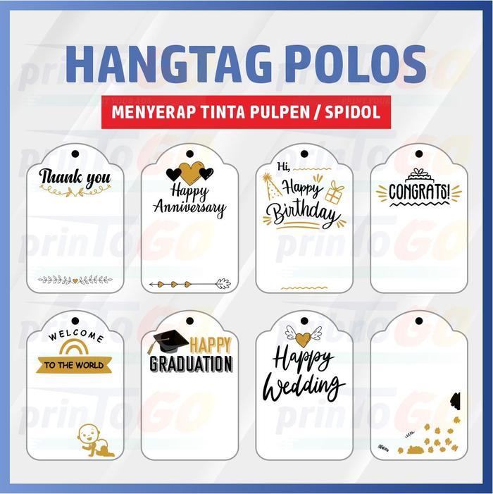 Gambar HANG TAG POLOS / HANG TAG CUSTOM / KARTU UCAPAN HANG TAG - WELCOME BABY, 25 PCS dari PRINTOGO undefined Tokopedia