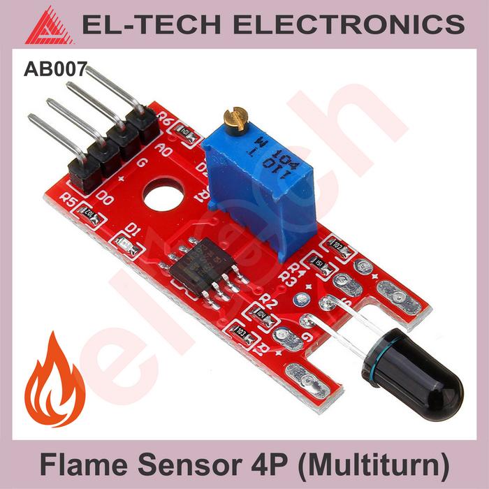 Jual Flame Fire Infrared Arduino Sensor Detektor Api Bakar Kebakaran 1 ...