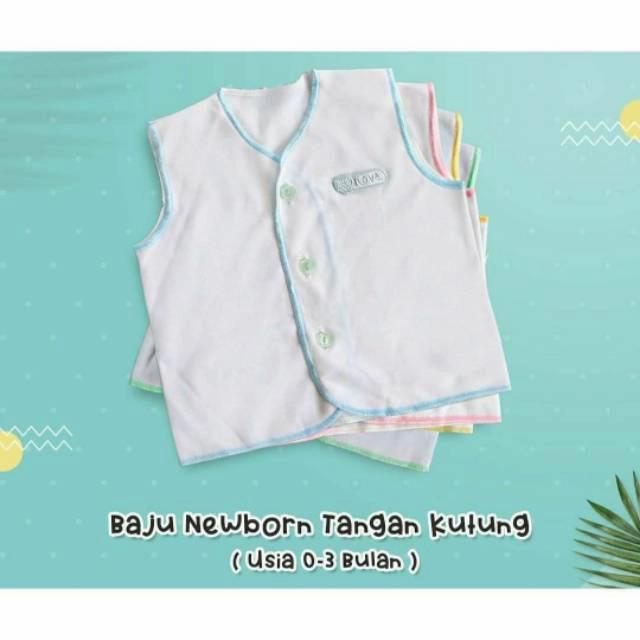 Gambar 0Baju kancing kutung NOVA putih (untuk jadi baju dalaman) nb - 1 thn - Hijau, M putih list dari Godwyn Babyshop undefined Tokopedia