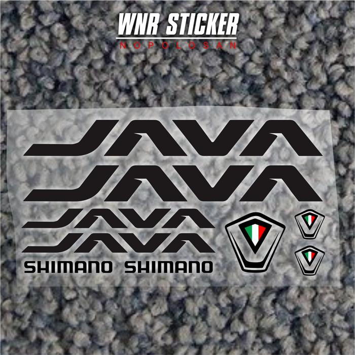 Gambar Stiker sepeda java stiker variasi fullset - Hitam dari WNR STICKER undefined Tokopedia