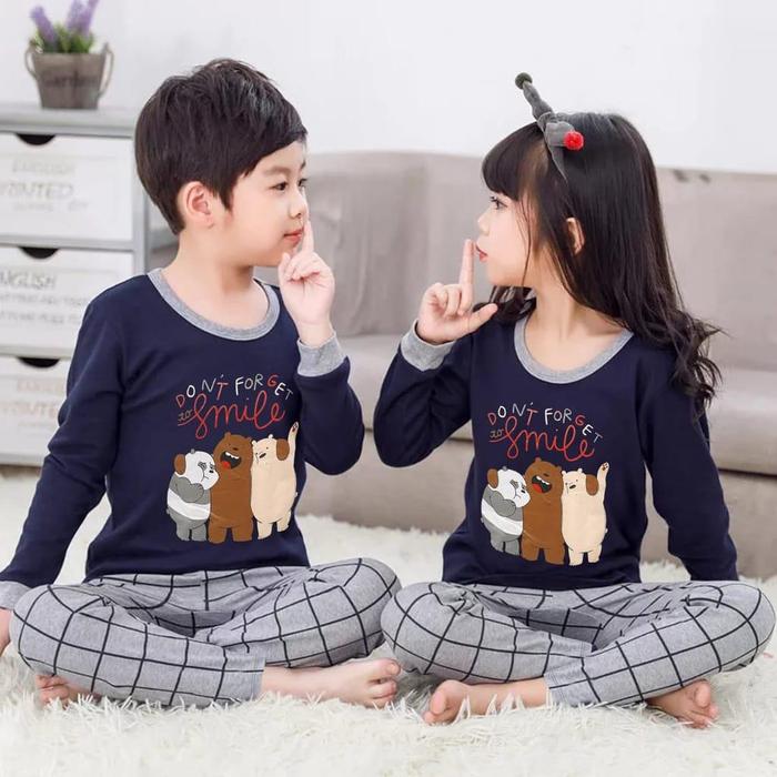 Gambar BAJU TIDUR ANAK PEREMPUAN/LAKI-LAKI BAHAN KAOS PREMIUM 081 Motif - 080, S-(1-2 TAHUN) dari starry ocean undefined Tokopedia