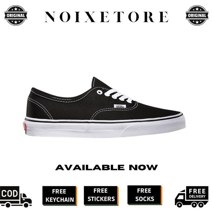 vans platform authentic black