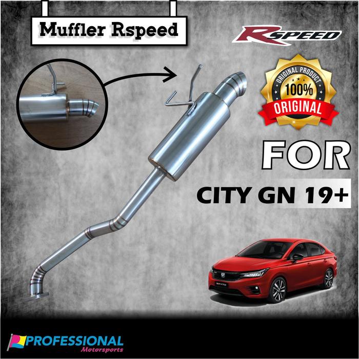 Gambar Exhaust Muffler Catback Knalpot Bolt on Rspeed City Hatchback GN19+ - Tekuk dari ULTRA RACING INDONESIA undefined Tokopedia