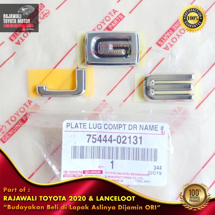 Gambar Emblem Bagasi J G & E Vios, Altis, Camry & Soluna Chrome Logo Original - G Chrome dari Rajawali Toyota undefined Tokopedia