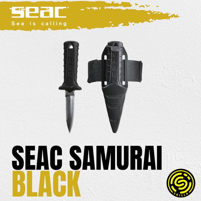 Gambar Seac Samurai Knife Freediving Spearfishing Diving - Black dari Skilla Gears undefined Tokopedia