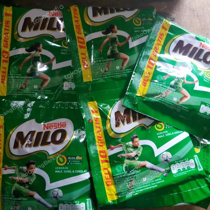 Gambar milo renceng 10+1 22 gr dari toko opang berkah undefined Tokopedia