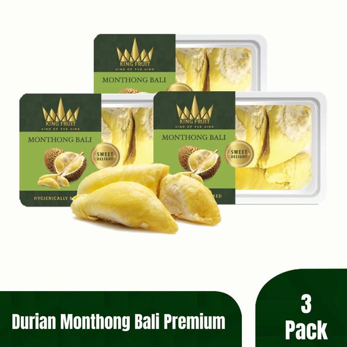 Gambar KING FRUIT Durian Premium Monthong Bali Duren Kupas Frozen - 3 Pack Bali dari King Fruit undefined Tokopedia