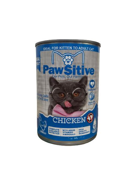 Gambar Pawsitive Makanan Kucing Wet Food Anak Kucing & Dewasa Kaleng 380gr - Chicken dari Pet Mart Indonesia undefined Tokopedia