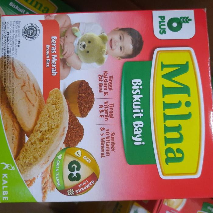 Gambar milna biskuit bayi 6 bulan 130gr - Beras merah dari wwwcavababyshop undefined Tokopedia