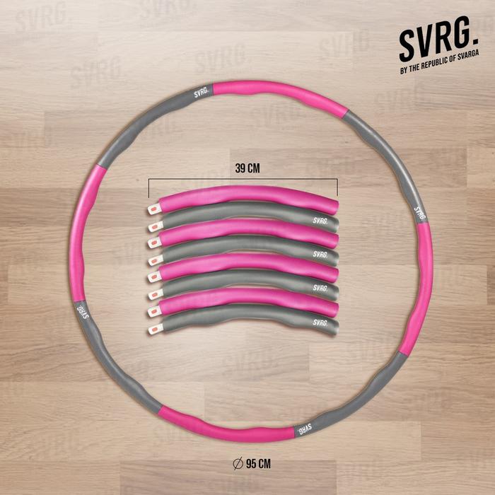 Gambar SVRG Adjustable Hoola Hoops - Hula Hoop Anak & Dewasa - Hulahup - Pink dari SVRG Store undefined Tokopedia