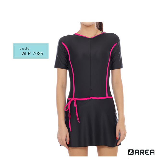 Gambar Baju Renang Wanita Dewasa Model Rok Terusan Area Polos - Pink, XXL dari Baju Renang Premium undefined Tokopedia