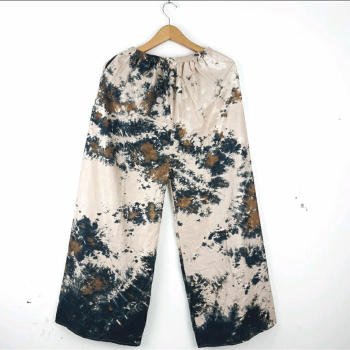 Gambar Celana Panjang Motif Tie Dye - Black Cappucino, Jumbo dari Kinioutfit undefined Tokopedia