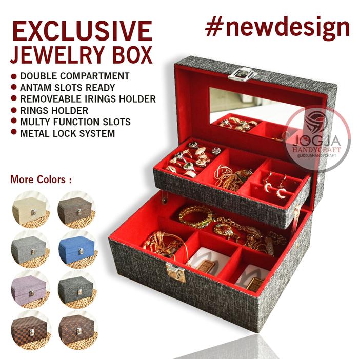 Gambar Box Kotak Perhiasan Emas, Kalung, Gelang, Cincin & Tempat Emas Antam - RANDOM (ACAK) dari Jogja Handycraft_NEW undefined Tokopedia