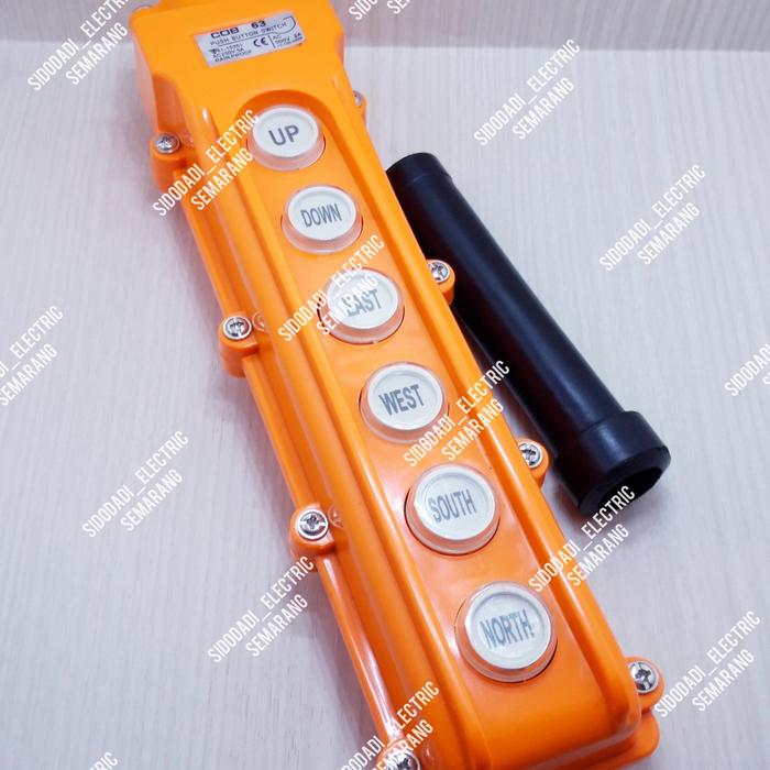Jual Hoist Push Button COB-63 6 Tombol 5A | Tombol Up Down | Rain Proof ...