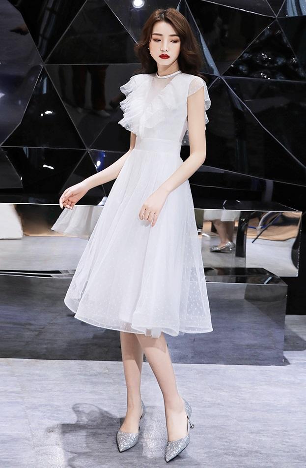 dress putih elegan Jual Meirong summer midi dress putih polos pantai panjang wanita korea  style baju white dress simple elegan formal kondangan import terbaru 2026  lebaran