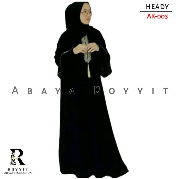 Gambar Abaya Royyit Gamis Abaya Arab Hitam New Gamis Arab Turkey Motif Heady - M dari Abaya Royyit undefined Tokopedia