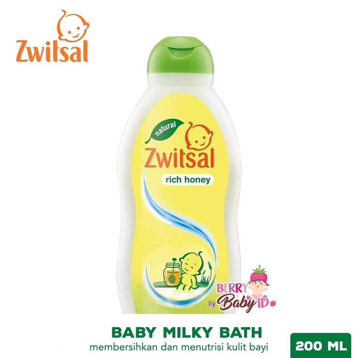 Gambar Zwitsal Natural Baby Milky Bath With Rich Honey Sabun Bayi 200 ml - 200 ml dari Berry Baby undefined Tokopedia