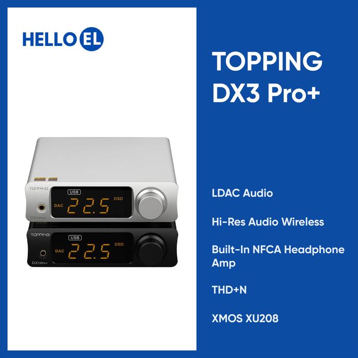 Gambar TOPPING DX3 Pro+ Pro Plus Bluetooth 5.0 DAC Headphone Amplifier - Hitam dari Hello El Official undefined Tokopedia