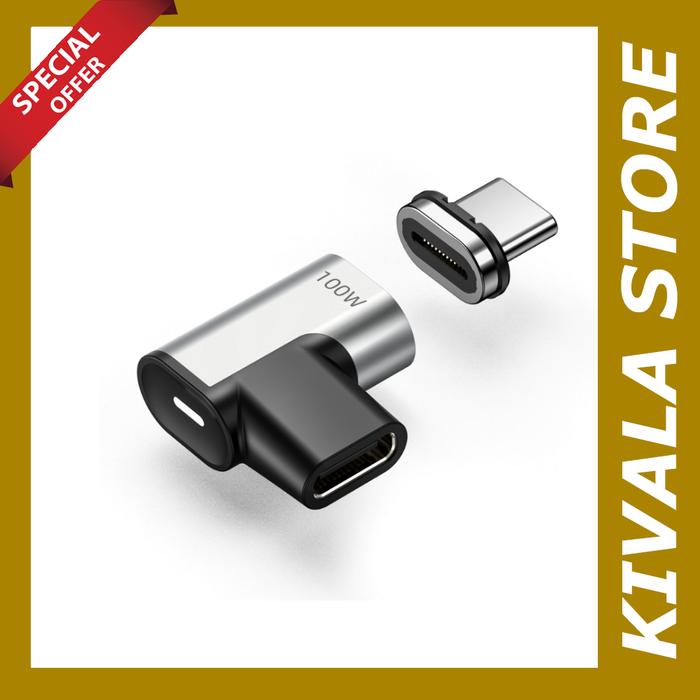 Premium Magnetic USB-C 90 degree siku adapter display PD charge USB3.1