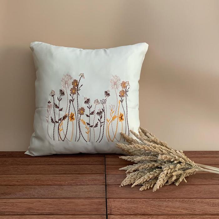 Gambar Sarung bantal sofa cover mewah ekspor impor pillow 45cm x 45cm - Krem dari CV. Handia Interior undefined Tokopedia