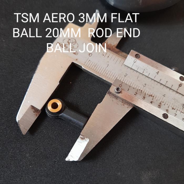 Gambar Rod End Ball Joint Linkage Plastic Nylon M3 Flat ball mounting - 20mm dari TSMAERO undefined Tokopedia