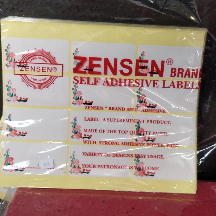 Gambar Stiker Label / Label Undangan 103 Panda/Snowpeak/Zensen - Bunga dari Sohocafe undefined Tokopedia