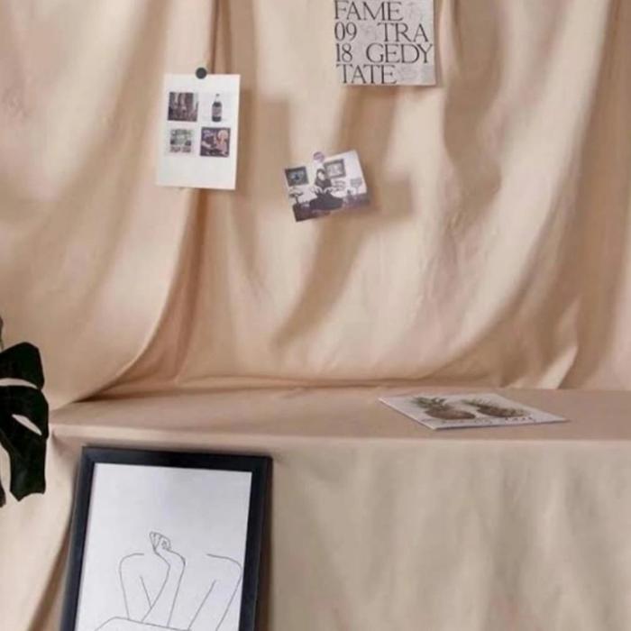 Gambar kain polos foto kain background foto kain backdrop studio dan outdoor - Cream, 2x2,4m dari Lakulatex undefined Tokopedia