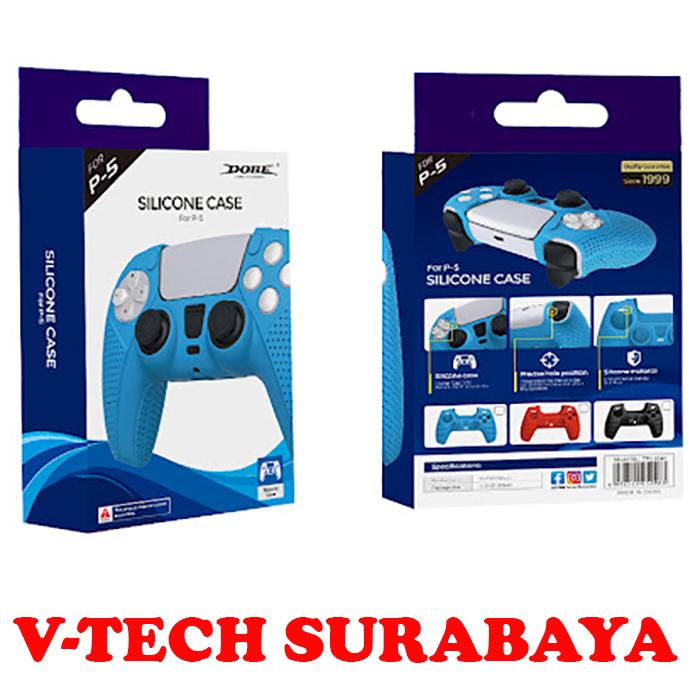 Gambar SILIKON CASE SILICON KARET RUBBER DUALSENSE STICK STIK PS5 DOBE - BINTIK BINTIK dari V-TECH undefined 5 Tokopedia