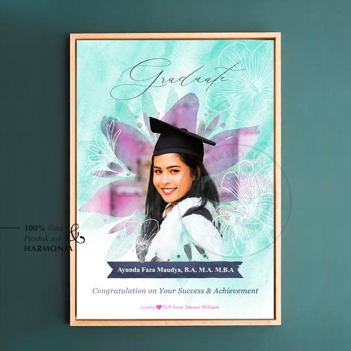 Gambar Kado Wisuda Custom Poster Graduation Gift Harmonia - Desain A, Kecil 16,8x16,8 dari harmonia indonesia undefined Tokopedia