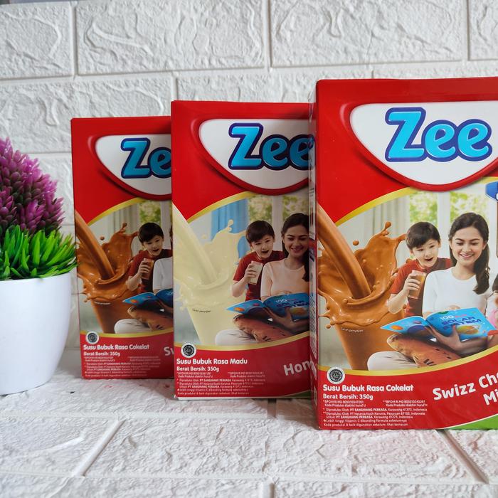 Gambar Susu Zee kemasan 350 gram rasa Madu, Vanila dan Coklat - Vanila dari Nabil Toko Susu undefined Tokopedia