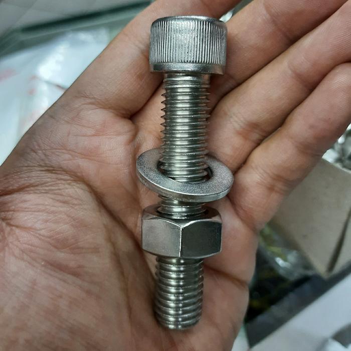 Gambar BAUT L STAINLESS THE M10X40 KUNCI L8 MUR 17 ANTI KARAT BAUT L ss 304 - baut+mur+ring dari TRISTECH_NEW undefined Tokopedia