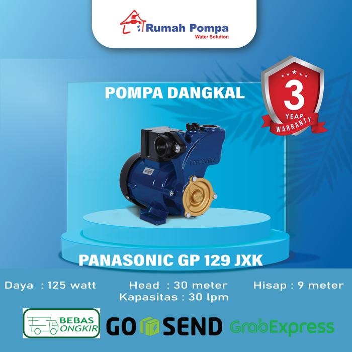 Gambar Mesin Pompa Air Panasonic GP 129 JXK | SURABAYA dari Rumah Pompa undefined Tokopedia