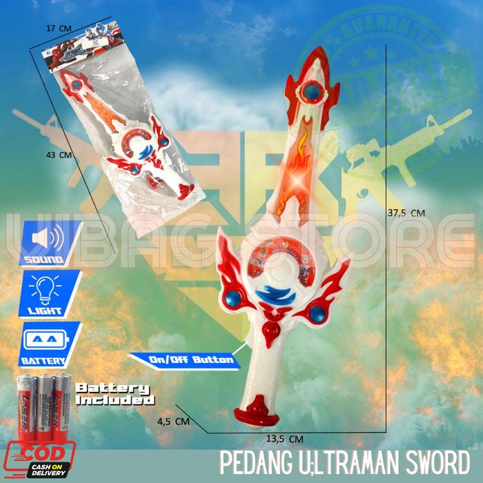 Gambar Mainan Pedang Ultraman Sword Ninja Power Ranger Kamen Rider BRO1356 - Putih dari ViBag Store undefined Tokopedia